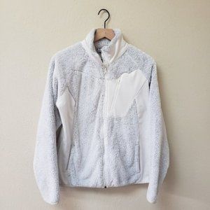 Columbia - White Zip Up Sherpa Style Fleece